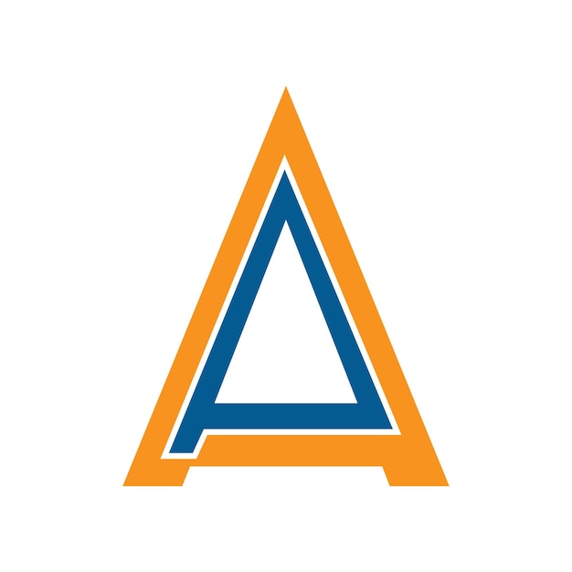 Vettore logo delle lettere a e p