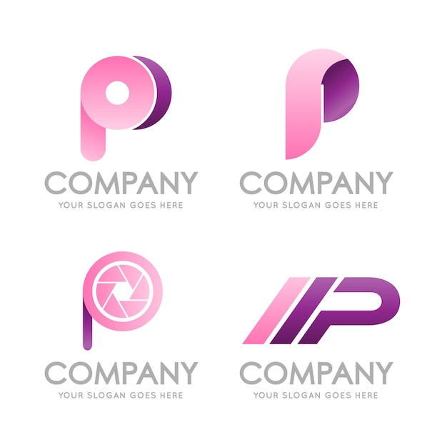 P Monogram beginletter logo