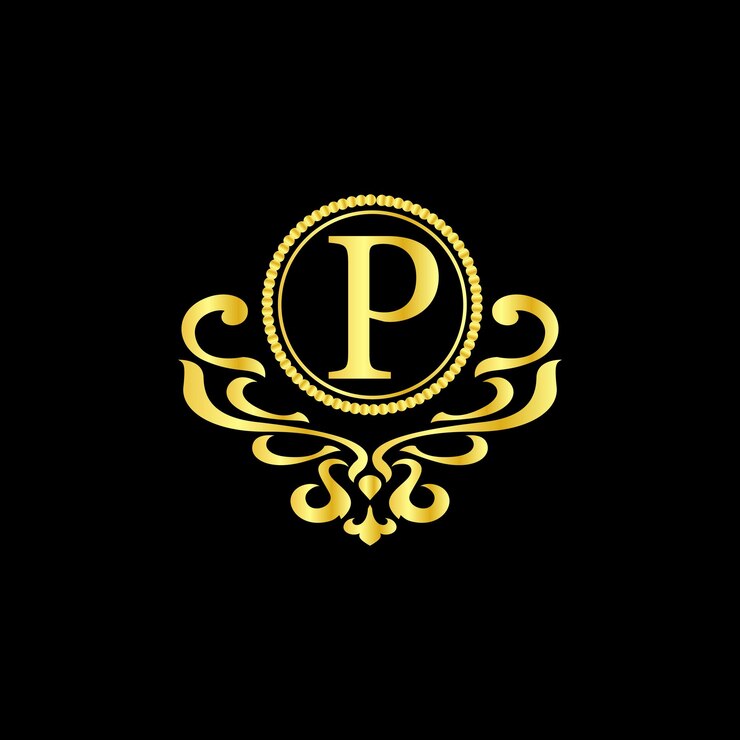वेक्टर p vector luxury logo design template