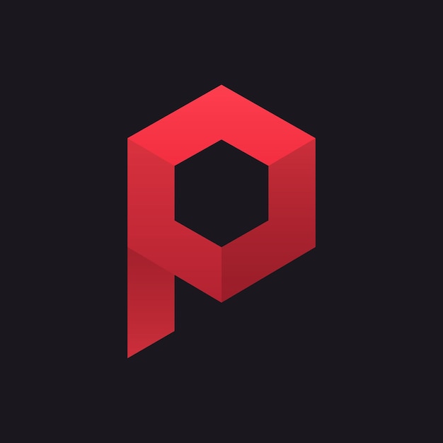 P zeshoek vector letter logo ontwerp sjabloon grafisch alfabet symbool voor zakelijke identiteit