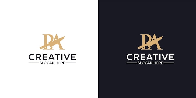 PA-logo luxe ontwerp