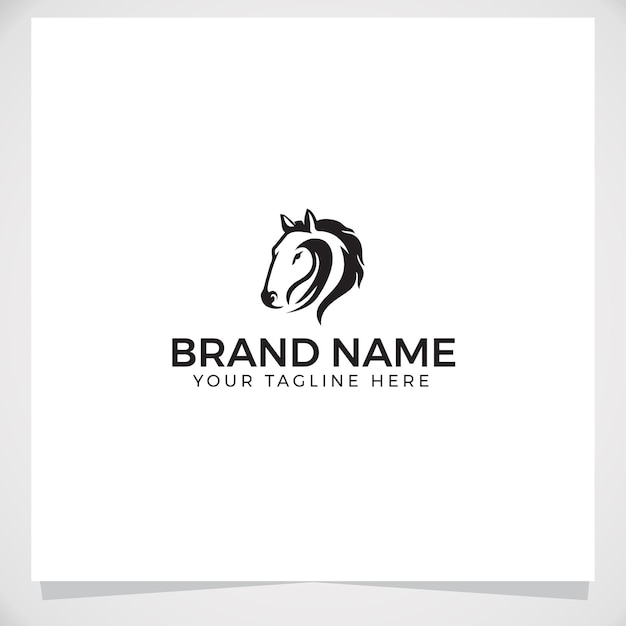 Paard elegant logo-symbool