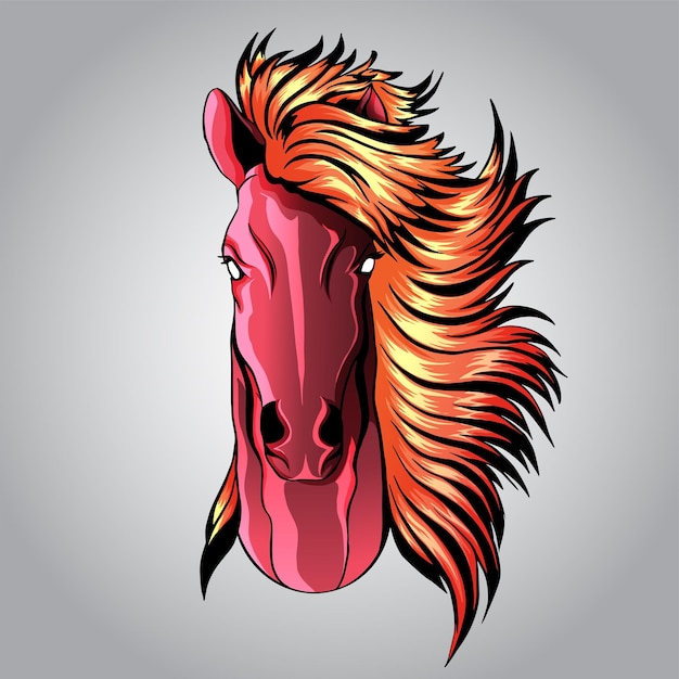 paard hoofd illustratie kunst vector