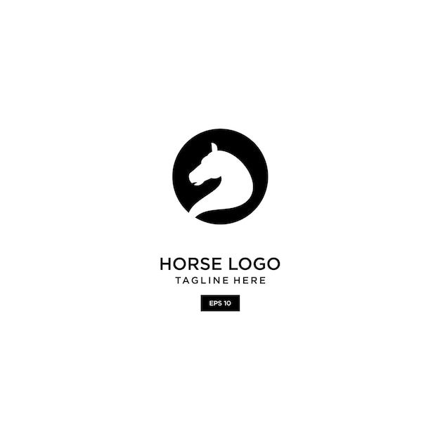 Paard logo pictogram ontwerp sjabloon vectorillustratie