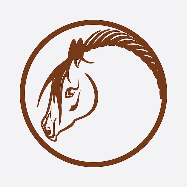 Paard Logo sjabloon Vector pictogram