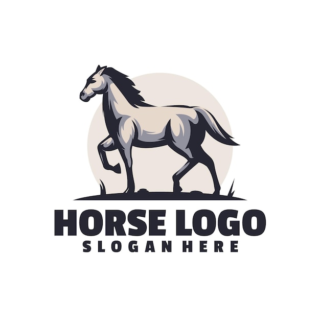 paard logo sjabloon