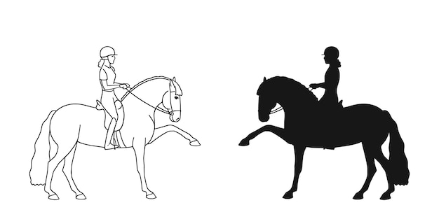 Paard pictogram symbool teken vector