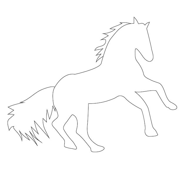 Paard pictogram vector