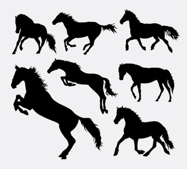 Paard silhouet vector