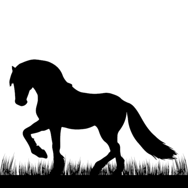 Paard silhouet vector