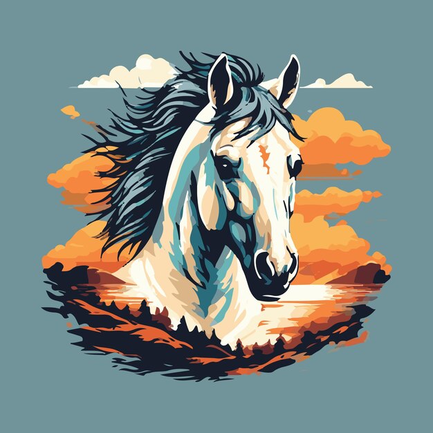 Paard vector illustratio