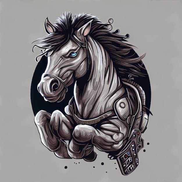 Paardenracespel Karakter illustratie spannend vectorconcept