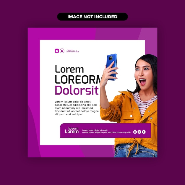 Paars en wit verloop en patroonvulling flyerontwerp