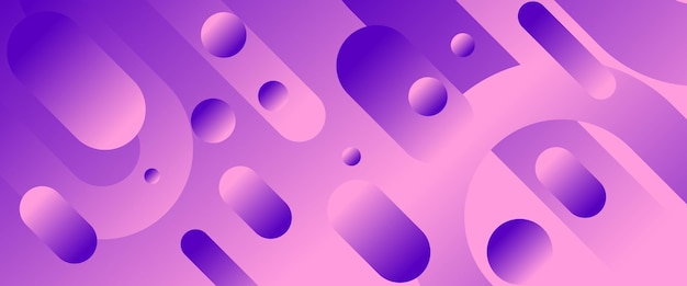 Paars violet vectorgradiënt abstract bannerontwerp Grafisch ontwerpelement modern stijlconcept voor achtergrondbanner flyer kaart behang of brochure