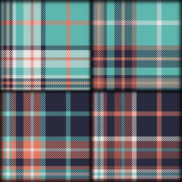 Paars wit en roze tartan geruite Schotse naadloze patroon