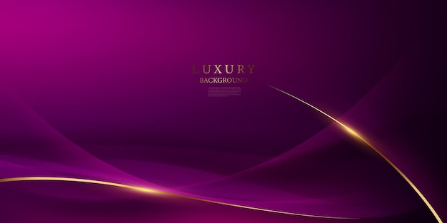 paarse abstracte achtergrond met luxe gouden elementen vector illustratie