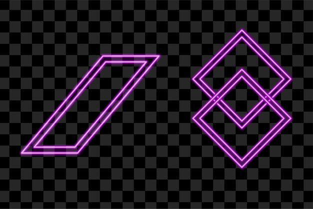 Paarse abstracte vorm, halftoon. Vector creatieve neon paarse vormen ontwerp
