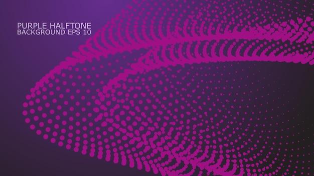 Paarse halftone abstracte achtergrond vector afbeelding voor achtergrond of presentatie