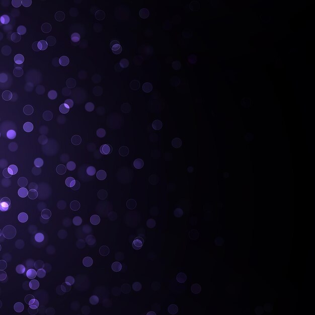 Paarse lichtgevende achtergrond met kleurrijke bokeh lichten