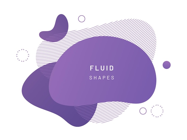 Paarse vloeibare klodder voor kaart achtergrond vloeibare vlek geometrische vorm abstracte gradiënt