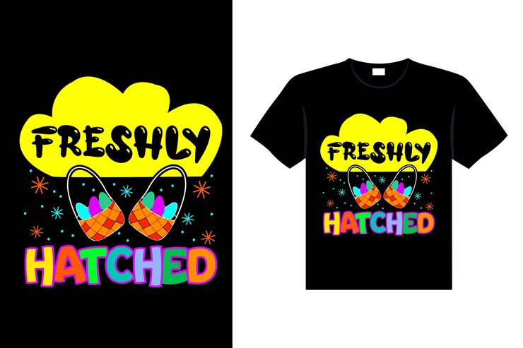 Paasdag typografie ei belettering tshirt ontwerp vakantie groet schattig konijntje vector kunst