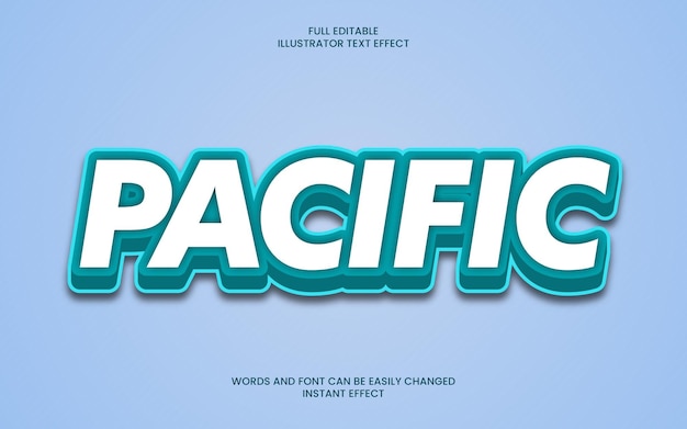 Pacific-teksteffect