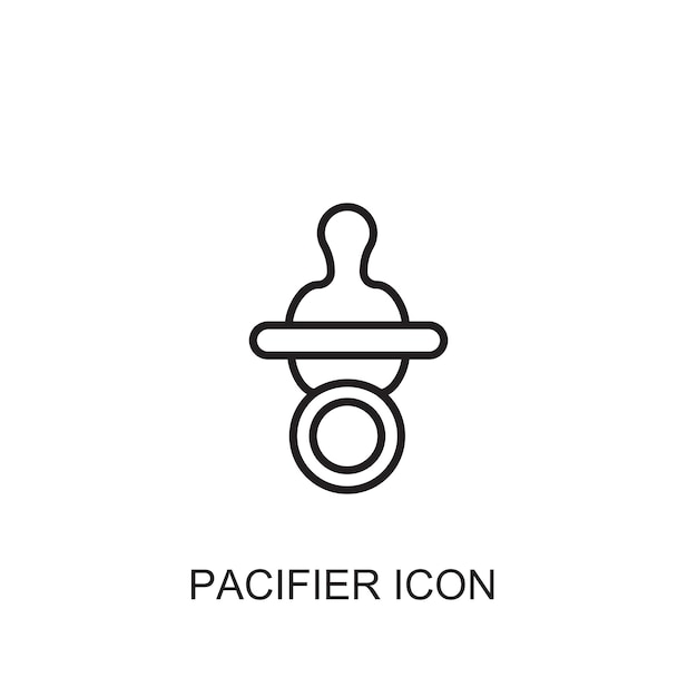 Pacifier vector icon icon