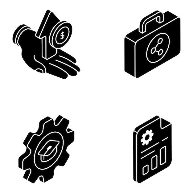 Pack of Business and Ecommerce Flat Icons