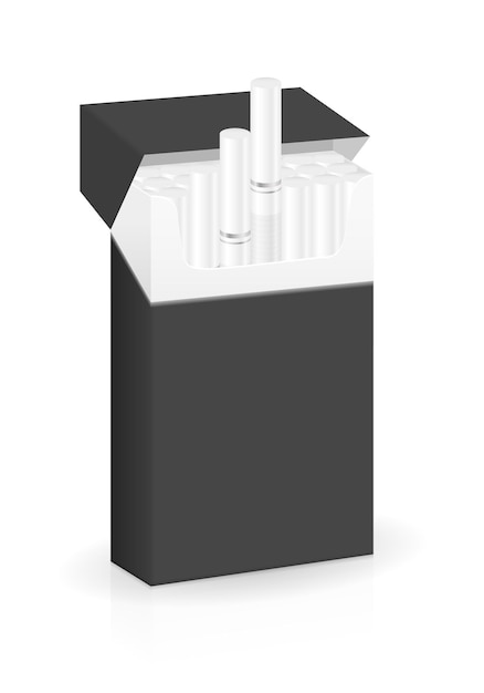 Vector pack of cigarettes