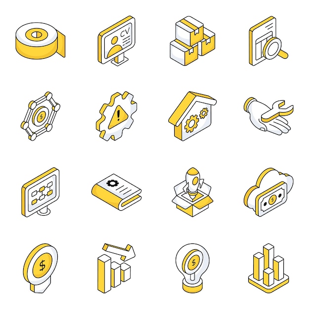 Pack of Data and Analytics Flat Icons