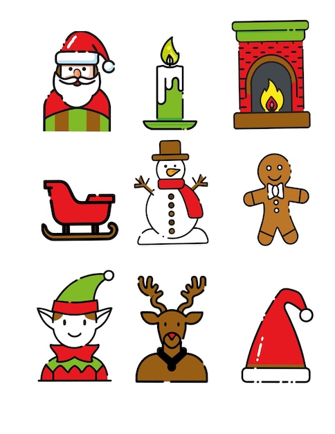 Pack de iconos de navidad