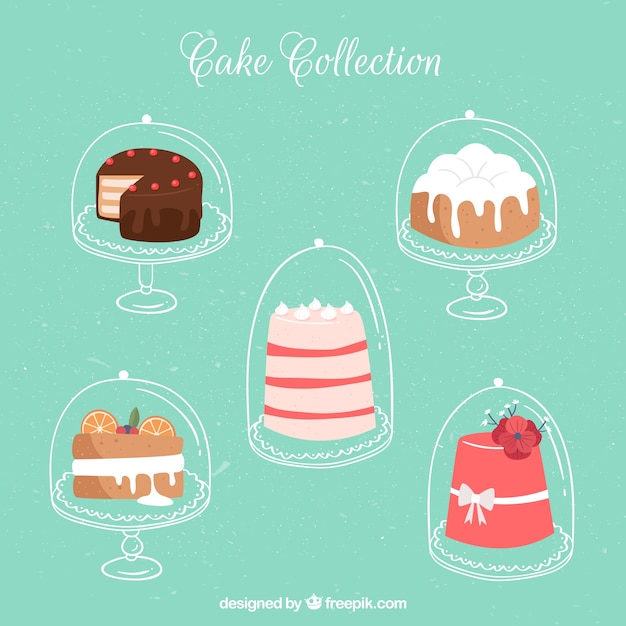 Pack of five cakes