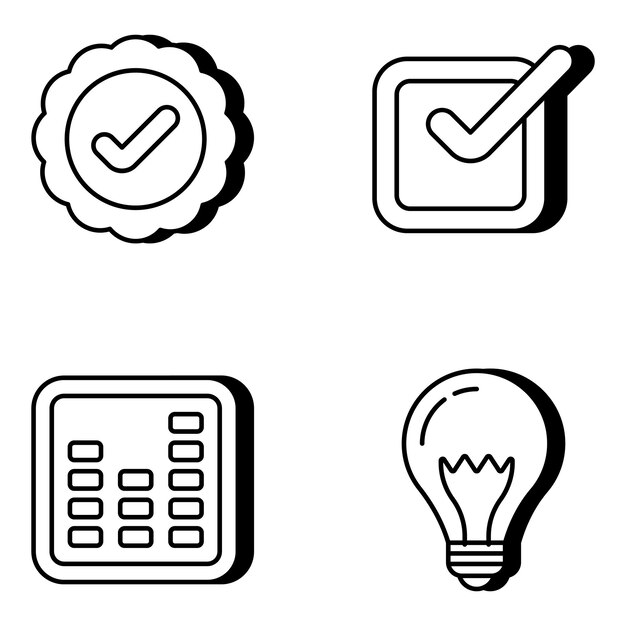 Pack of innovation linear icons