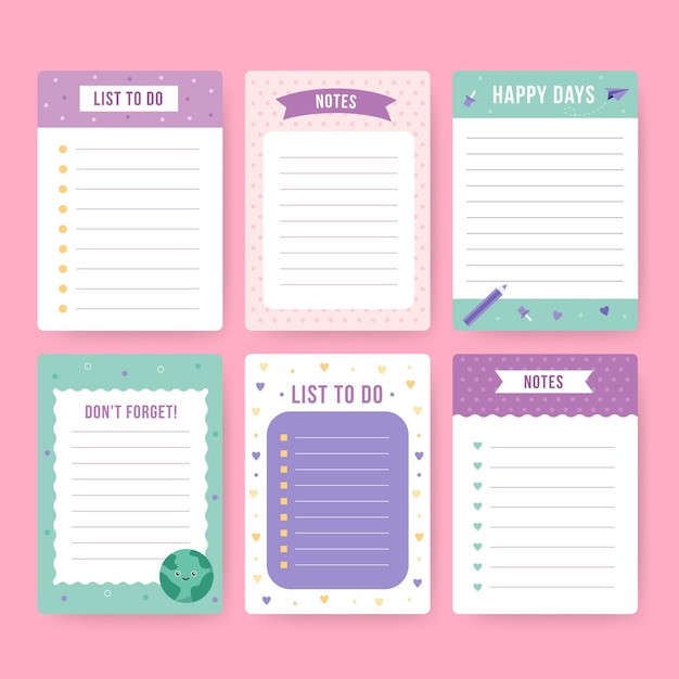 pack of lovely scrapbook notes and cards