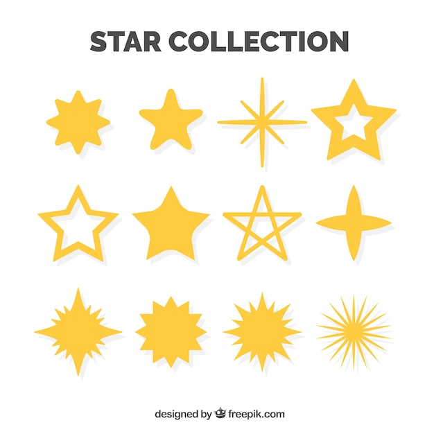 Вектор Пакет декоративных звёзд