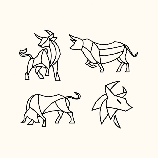 Pack of polygonal bull