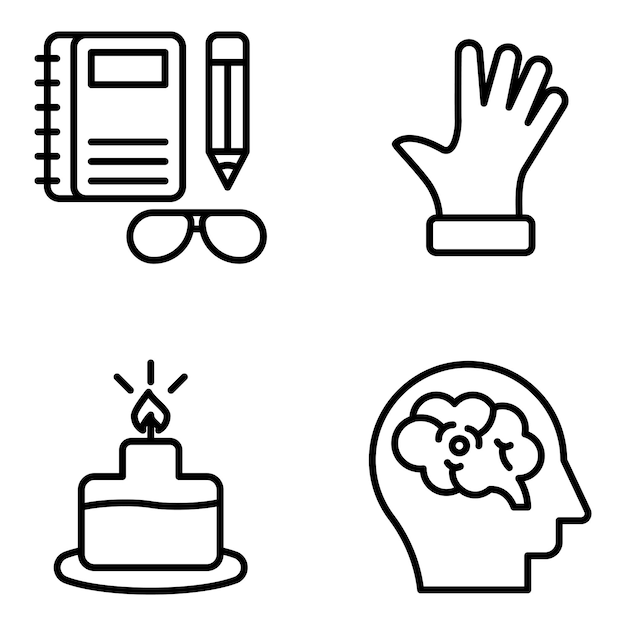 Pack of Science and Education Solid Icons