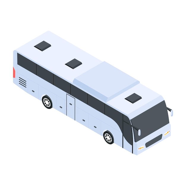 Confezione di icone isometriche di trasporto