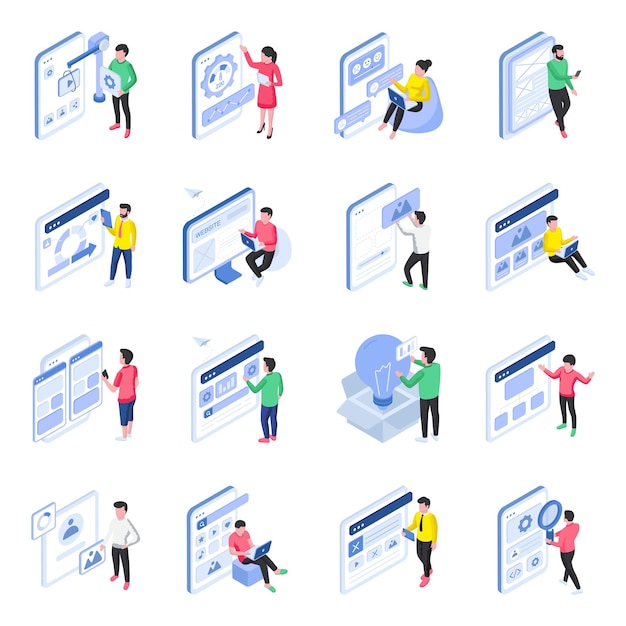 Pack of UI Flat Illustrations