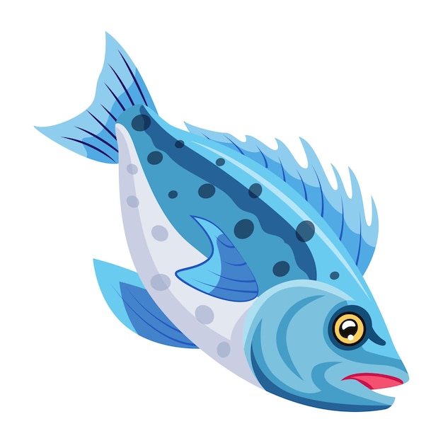 Pack van waterdieren platte iconen