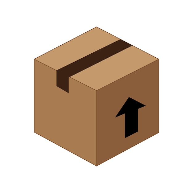 Package box icon logo vector design template