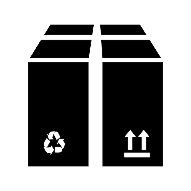 Шаблон векторного логотипа коробки упаковки