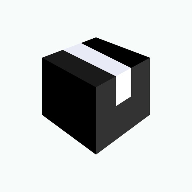 Vector package box icon parcel symbol