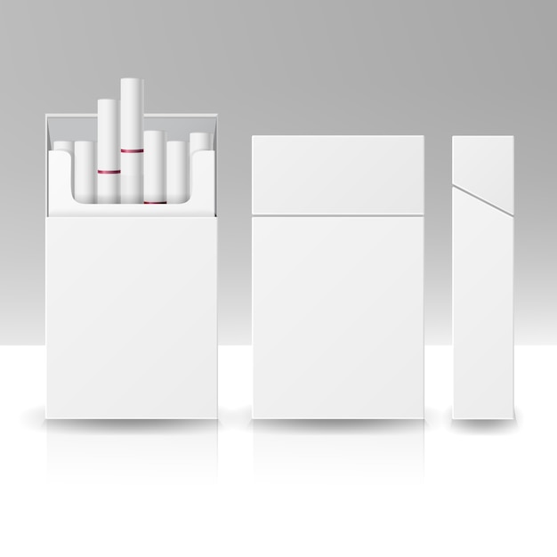 ベクトル タバコの包装箱