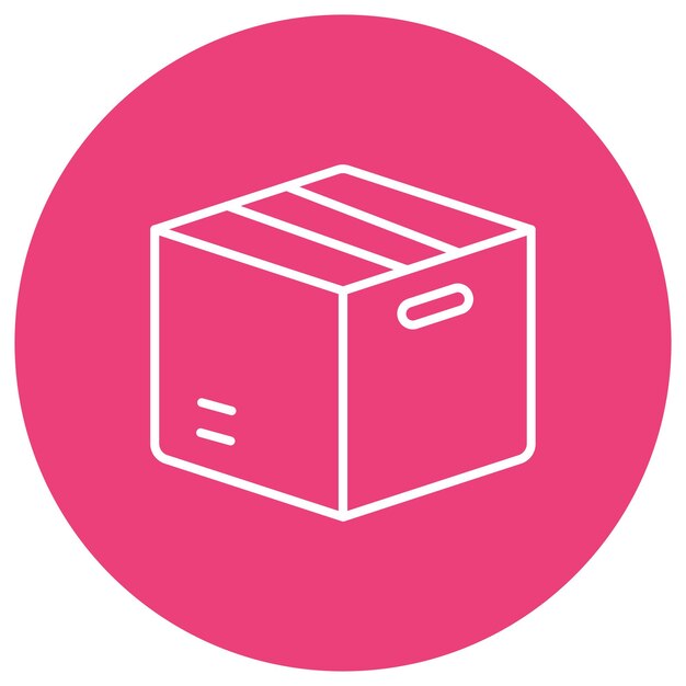 package box vector illustration style