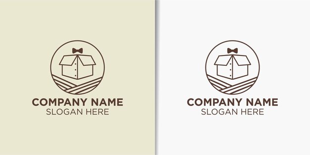 package courier logo design vector business logo template