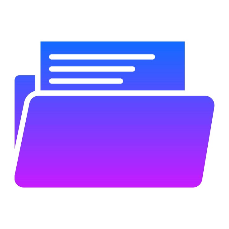 Vector package documents icon
