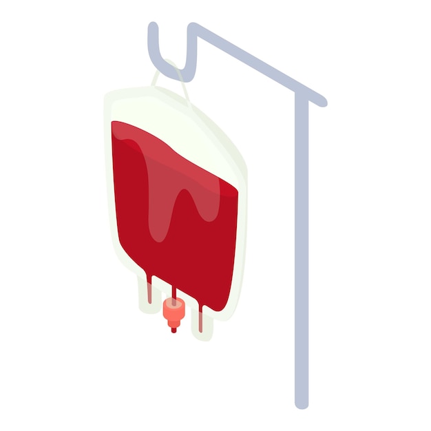 ベクトル 輸血アイコンのパッケージ web の輸血ベクトル アイコンの等角投影の 3d イラスト