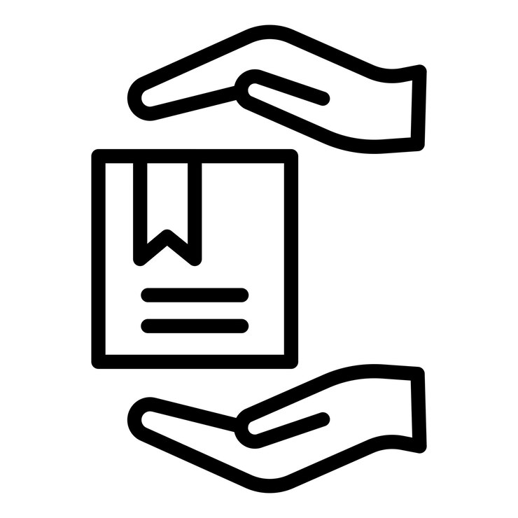 Вектор стиль иконки обработки пакетов