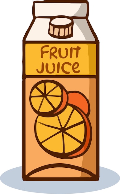 package orange juice icon. vector illustration in flat style